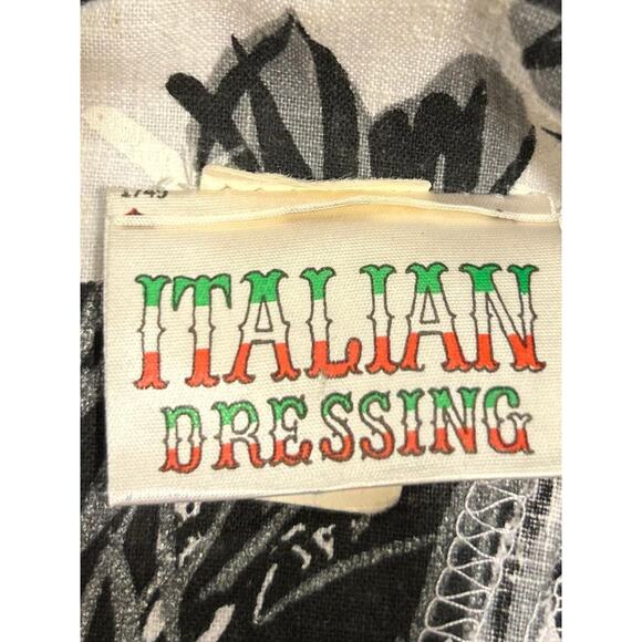 Vtg Italian Dressing Square Peplum, Blk/Wht Cocktail Dress, 40s inspired USA 5/6 - Picture 8 of 9